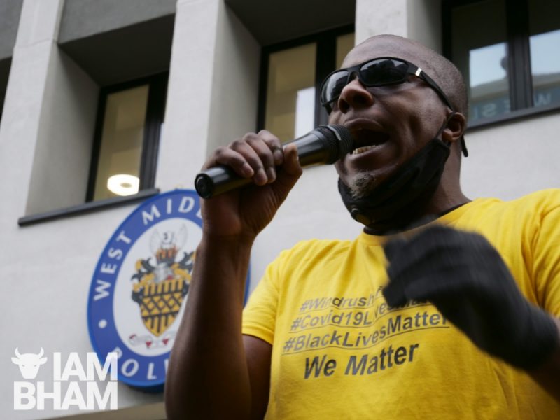 Birmingham activist Charlie Williams is calling for greater police accountability for racist actions 