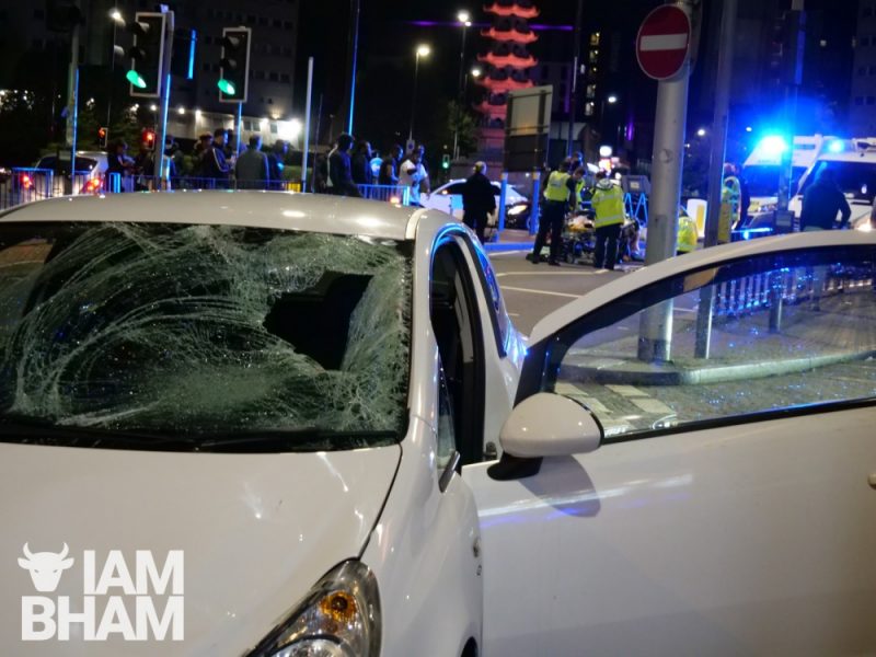 The car involved in the collision is a white Vauxhall Corsa 