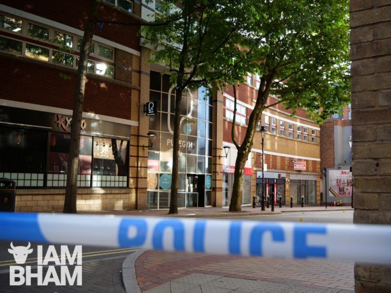 Several business remain closed along a cordoned off Hurst Street including PureGym