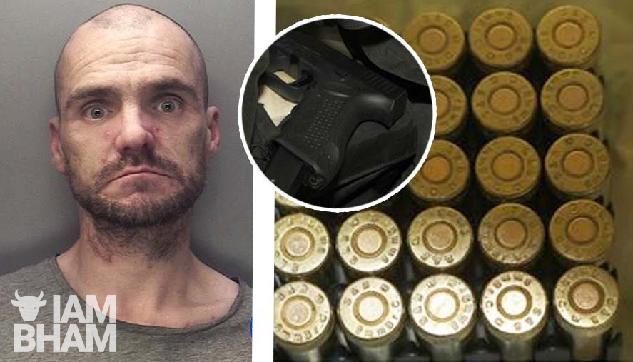 Birmingham gunman jailed after police find pistol and bullets down his trousers