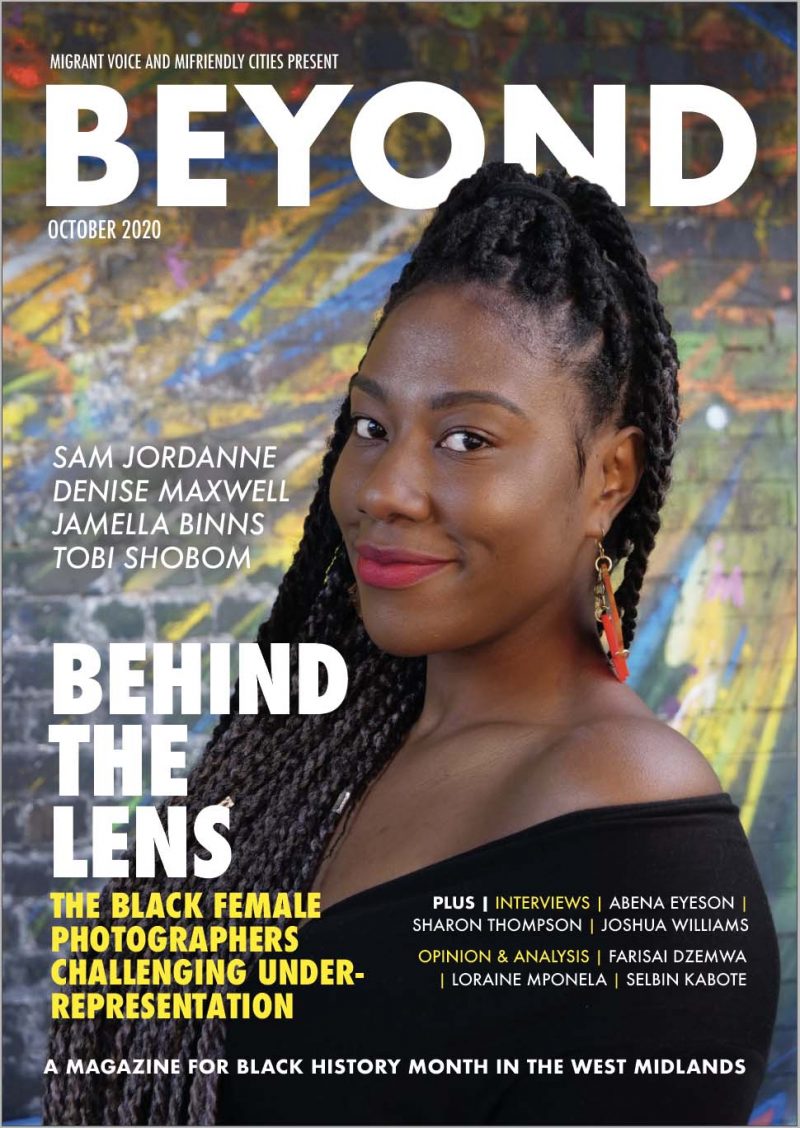 xBirmingham photographer Sam Jordanne appears on the cover of 'Beyond' magazine, created fro Black History Month 