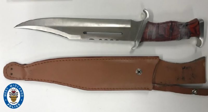 'Rambo' hunting knives have previously been confiscated by West Midlands Police