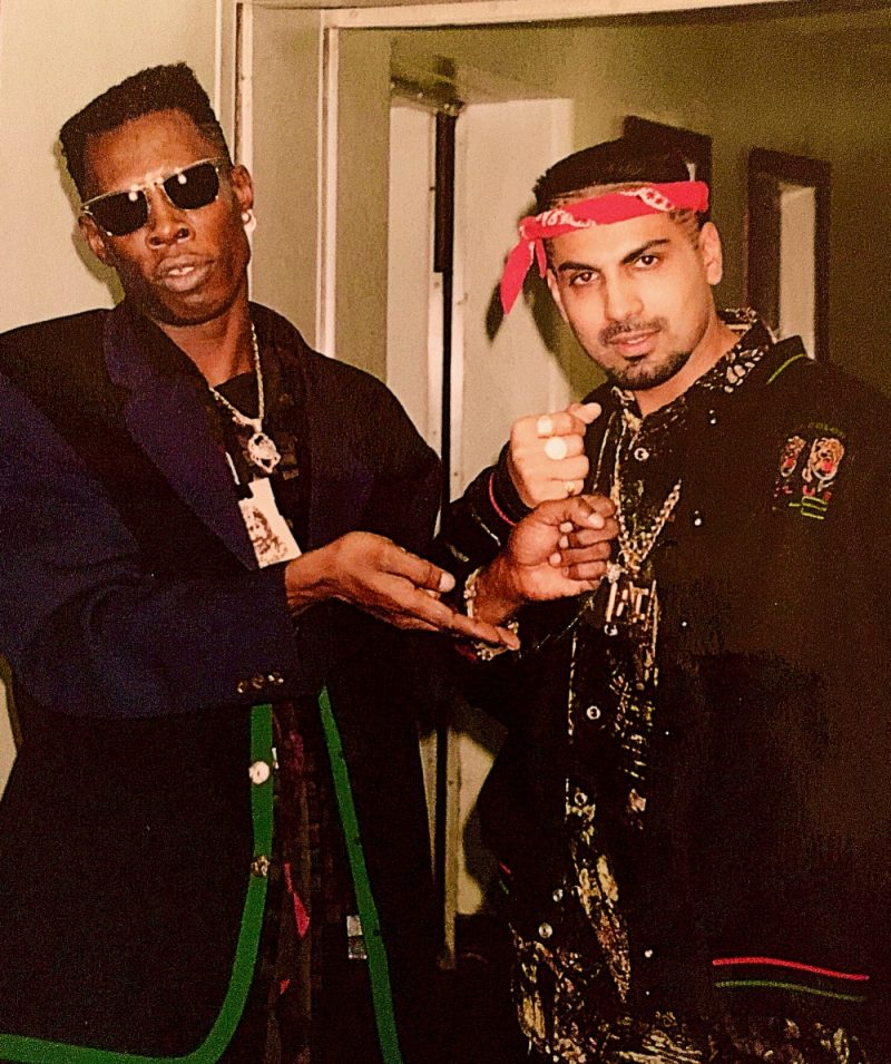 Apache Indian with Shabba Ranks in the 1990s