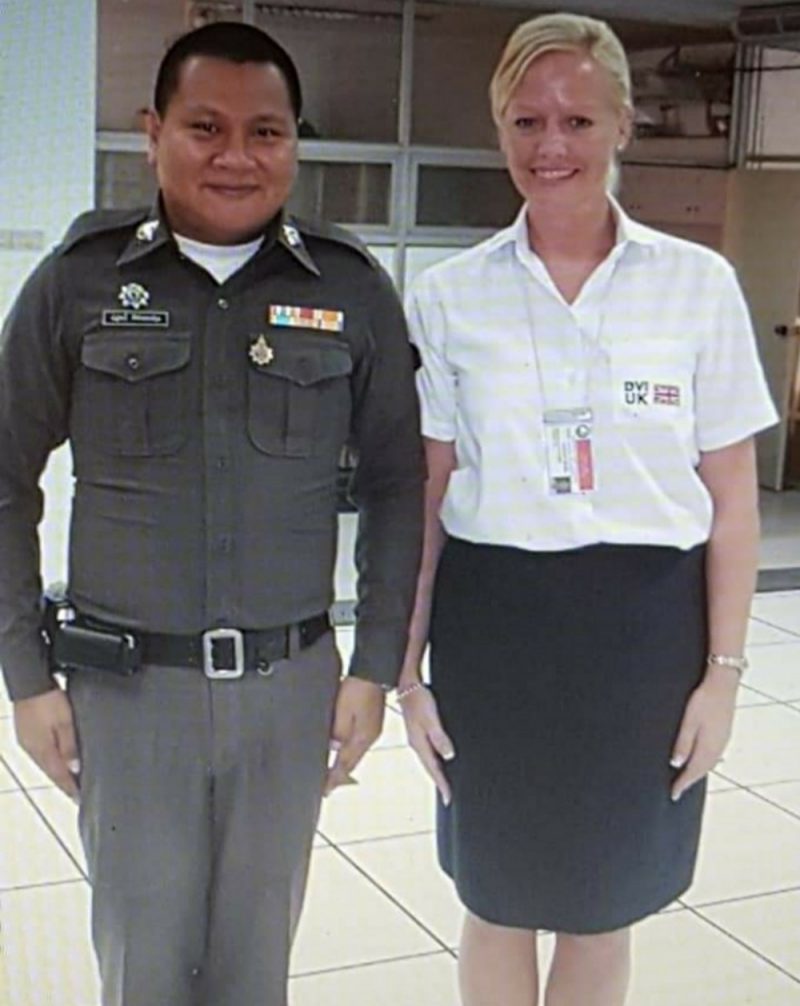 Detective Chief Inspector Jenny Pearson assisting in Thailand after the devastating 2004 tsunami