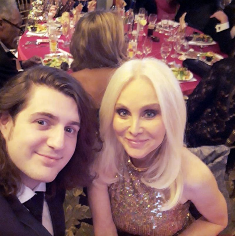 Harvey McDonald with actor Donna Spangler at an Oscars event in LA in 2020