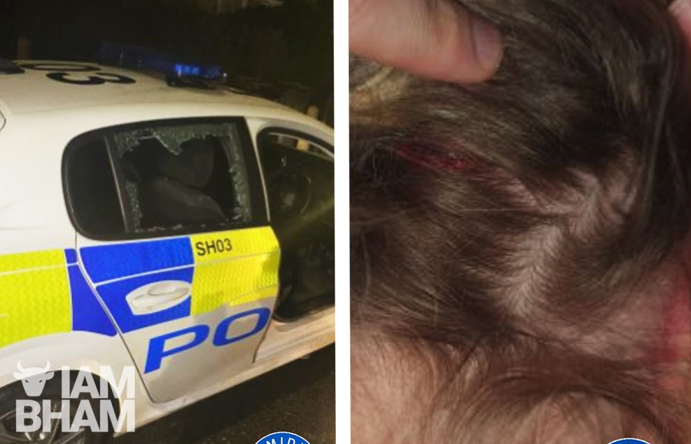 Police appeal after officer injured by brick thrown through cop car window in Chelmsley Wood