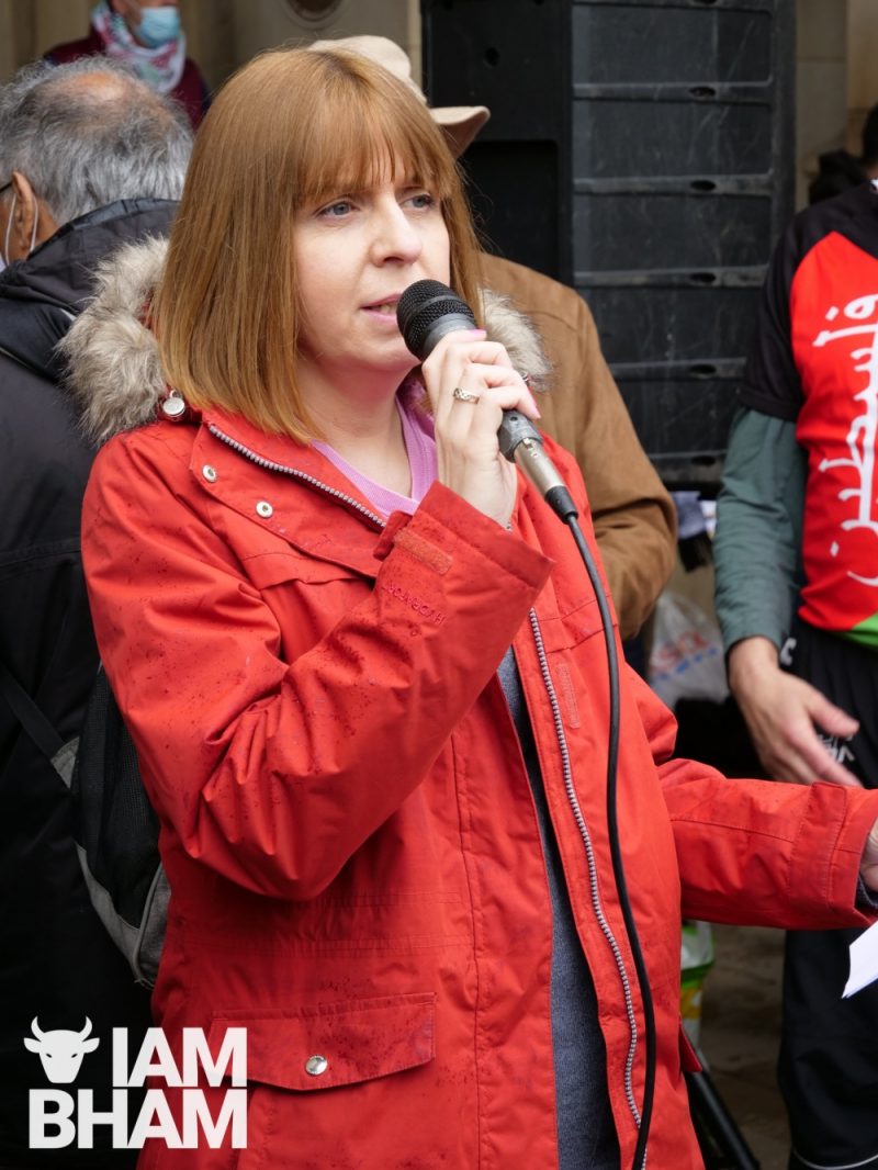 Jo Shemmams from Birmingham Stop the War Coalition 
