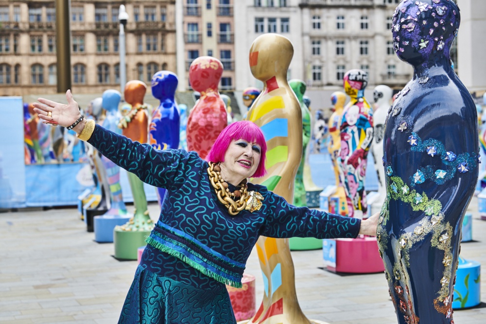 ‘Gratitude’ sculptures launched in Birmingham by Dame Zandra Rhodes to honour NHS and pandemic key workers