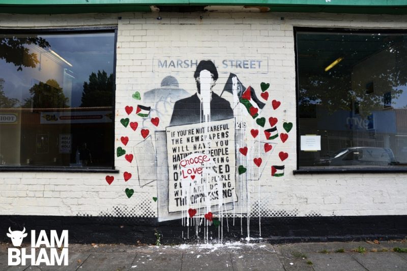 The damage to the art has resulted in people showing support and love for the message of freedom and solidarity contained in the original mural