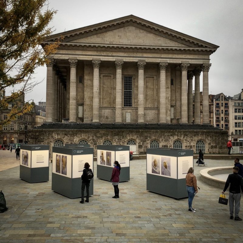 The Lost Memory Eternalised exhibition in Chamberlain Square