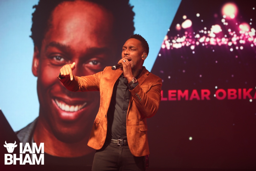 Brit and MOBO awards winning music star Lemar performed at the MBCC awards in Birmingham 