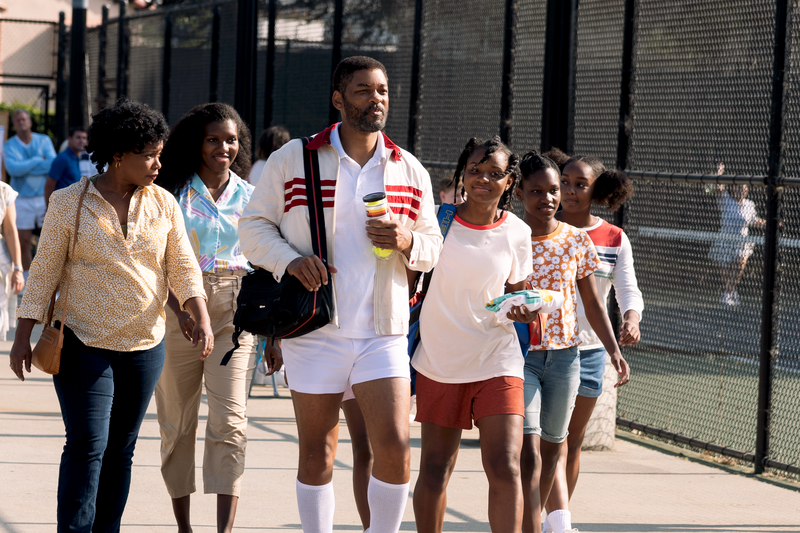 In the film, Will Smith portrays Richard Williams – the man behind the success of tennis superstars Venus & Serena Williams