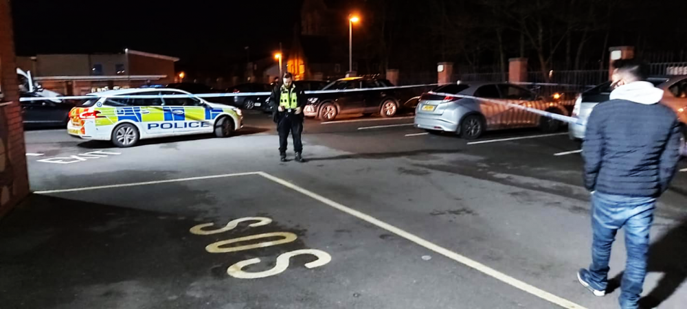 Police sealed off a car park after reports of gunfire in Small Heath