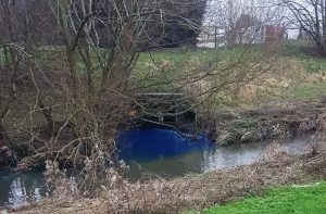 River Cole in Small Heath polluted with “blue chemical”
