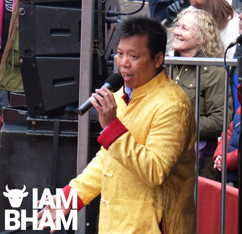 James Wong, Chairman of the Chinese Festival Committee Birmingham