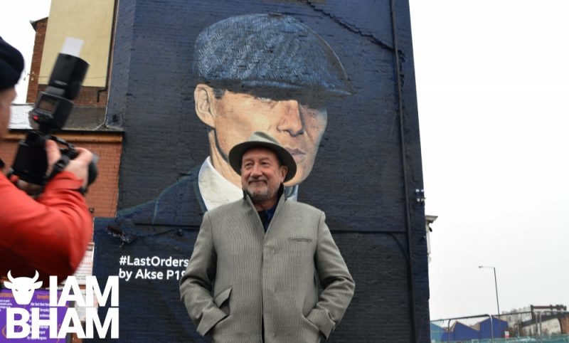 Steven Knight unveiled an epic mural to herald the arrival of the new Peaky Blinders series