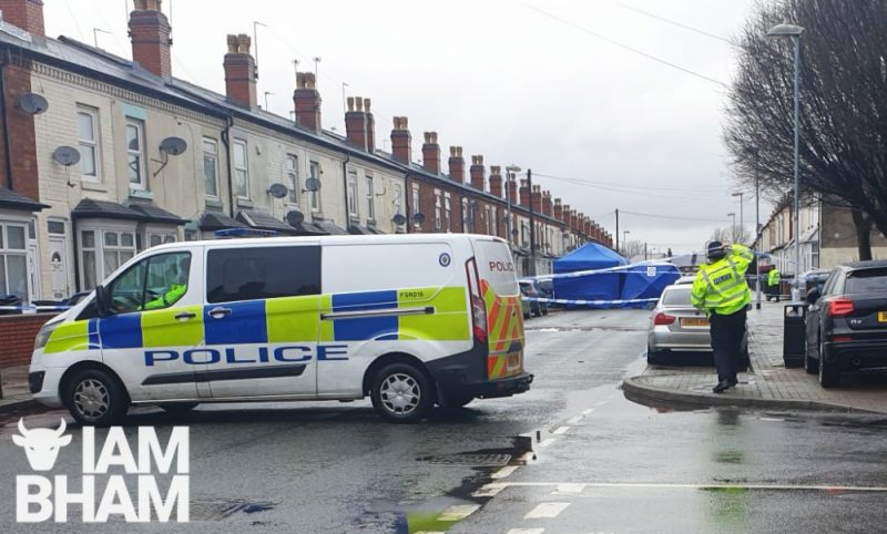 West Midlands Police cordoned off Wright Road, Saltley in Birmingham after Muhammed Sohail was shot dead 