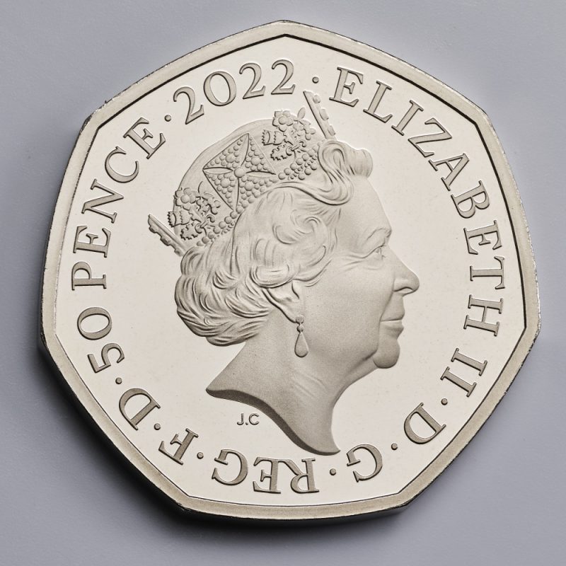 The special coin is part of the Royal Mint's 2022 Annual Sets, which includes a coin designed in celebration of Her Majesty the Queen’s Platinum Jubilee 