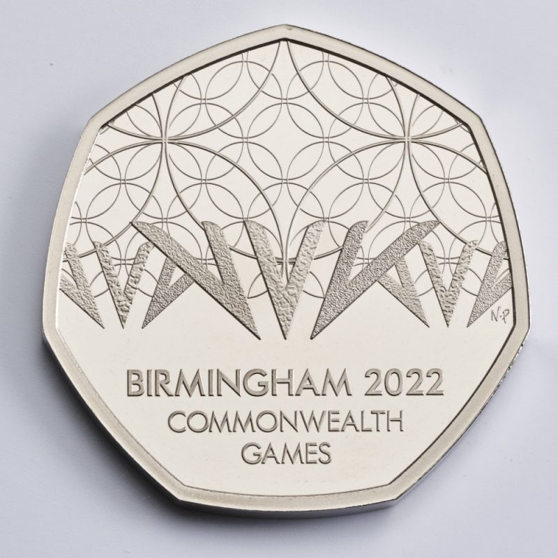 Birmingham will appear on new 50 pence coins, designed to celebrate the Birmingham 2022 Commonwealth Games 