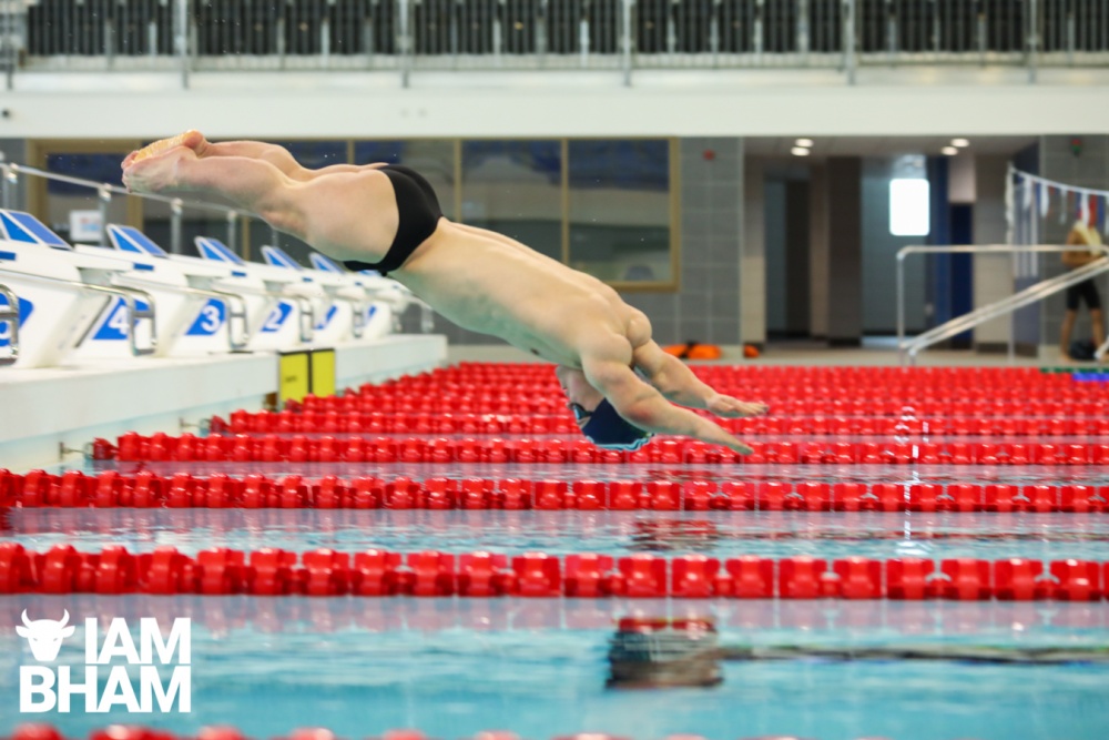 Paralympian swimmer Will Perry testing the new facilities at Sandwell Aquatics Centre 