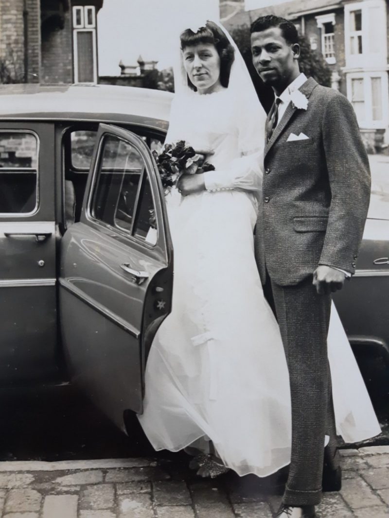 A wedding at St Francis Church, Hockley, in 1959