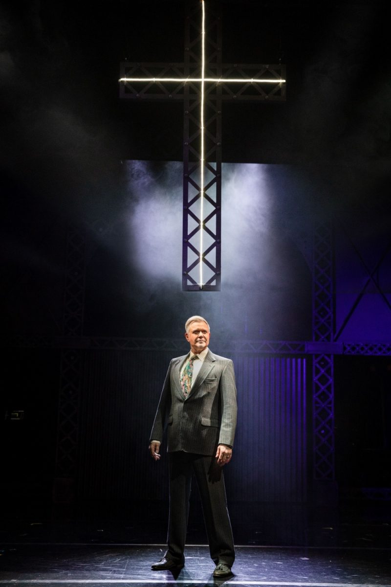 Darren Day brings a powerful gravitas to the show in his role as Reverend Moore