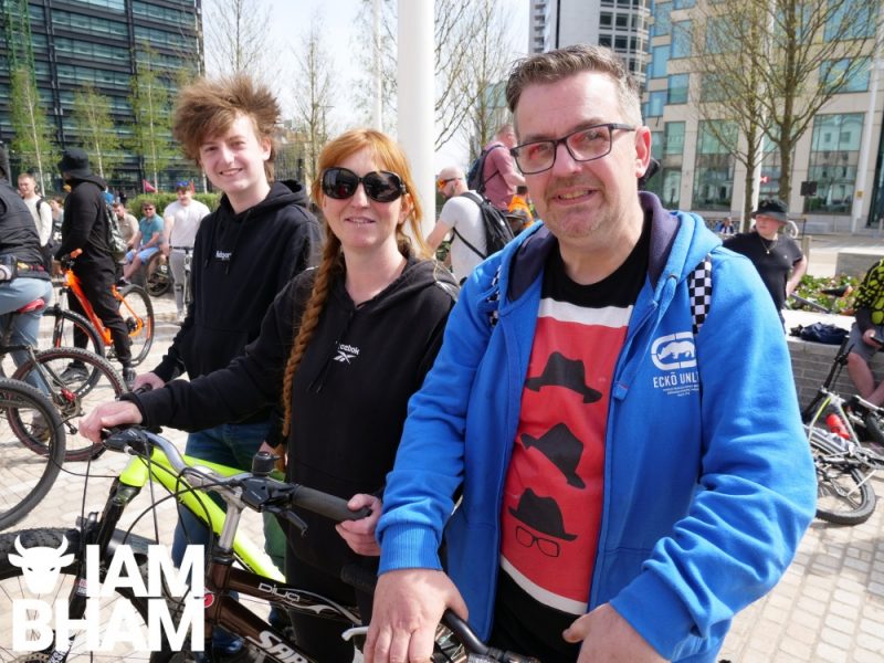 Simon Manning and his family have followed Dom Whiting's bike rides in Southampton, Bristol and Birmingham 