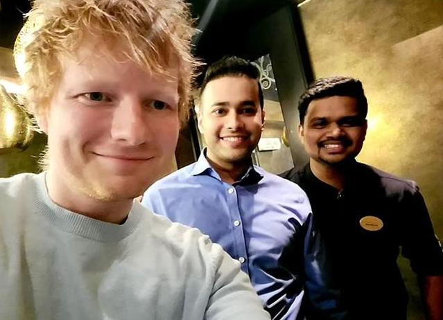 Ed Sheeran enjoyed curry at Asha's in Birmingham city centre