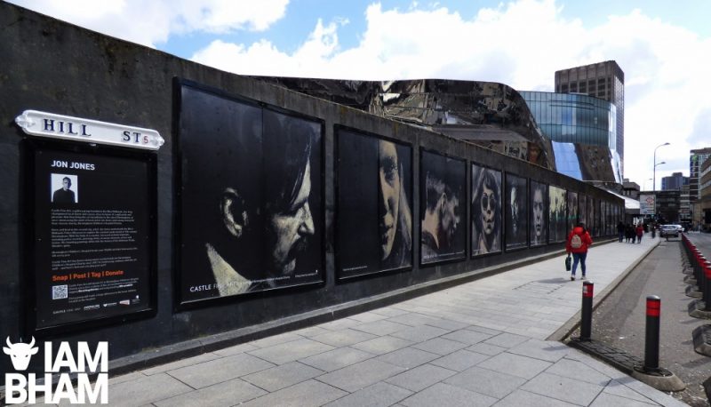 The epic open air art installation is on display in Hill Street, Birmingham