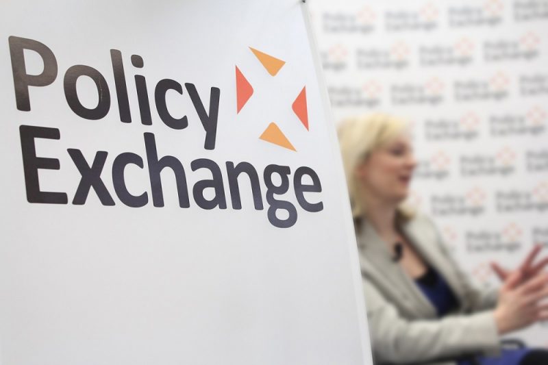 Policy Exchange is a right leaning British conservative think tank