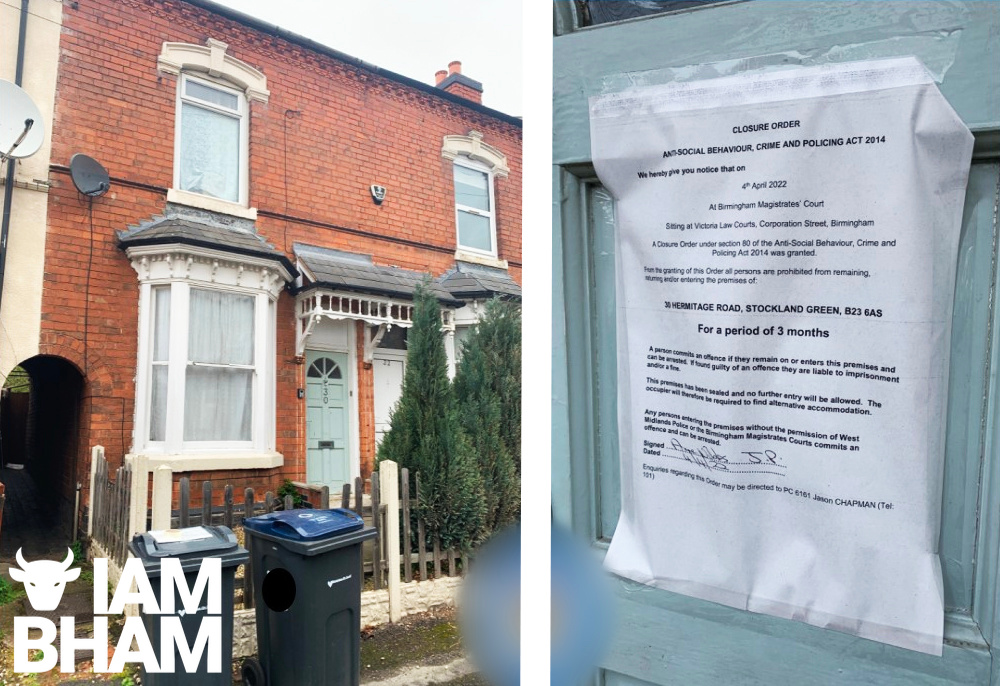 Police secure closure of Birmingham property after over a year of anti-social behaviour