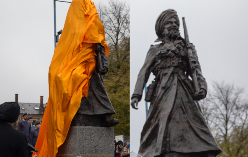 The statue honouring Sikh soldiers was vandalised only a week after being unveiled in Smethwick, Birmingham
