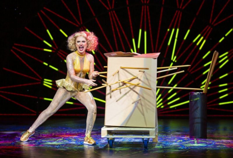 The magic tricks in the show are full of mayhem and slapstick comedy