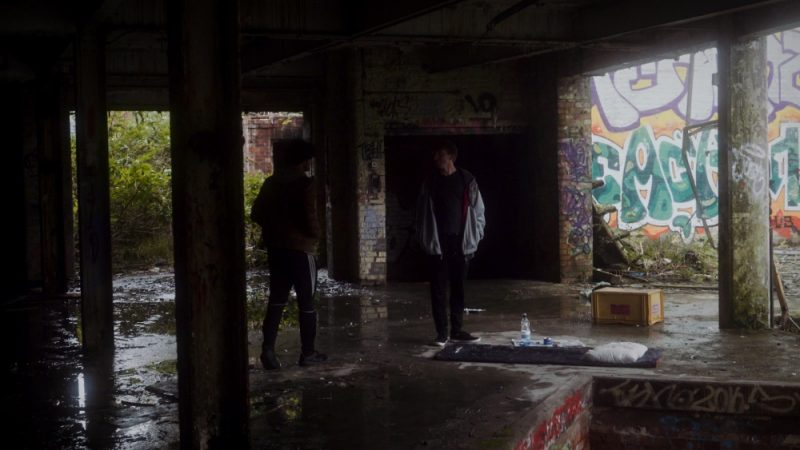 A damp and derelict building in Digbeth becomes home to homeless junkies in film 'Bluff'