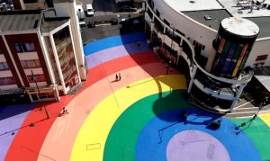 Calls for temporary rainbow decoration of Hippodrome Square to be made permanent