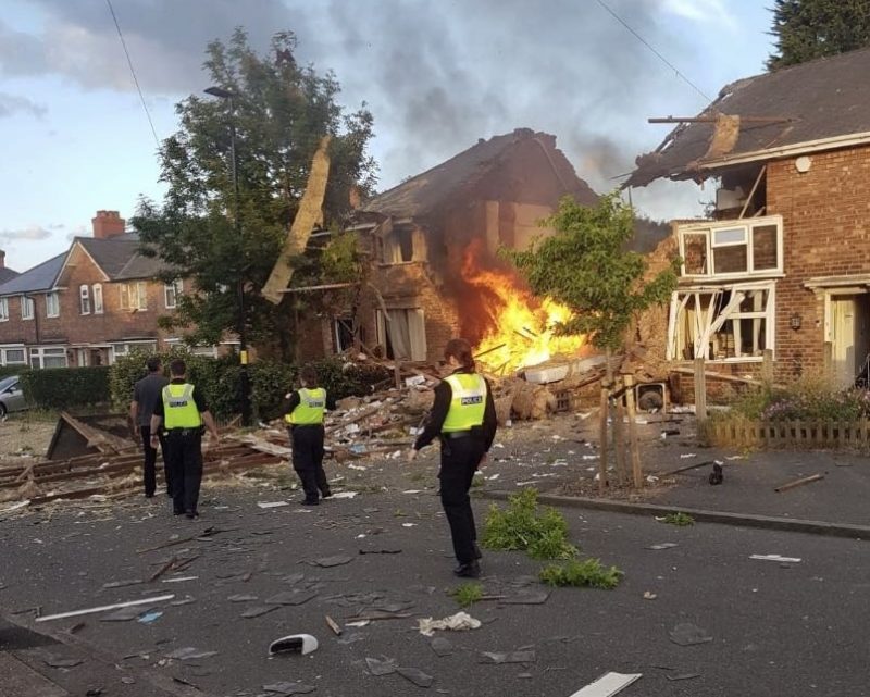 WMFS have said they believe the destruction was caused by a gas explosion