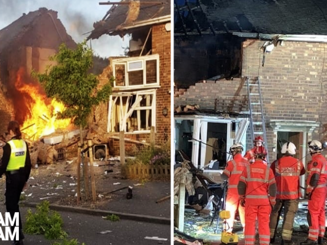 A house has been destroyed in a major explosion in Kingstanding, Birmingham, with emergency services fearing multiple casualties