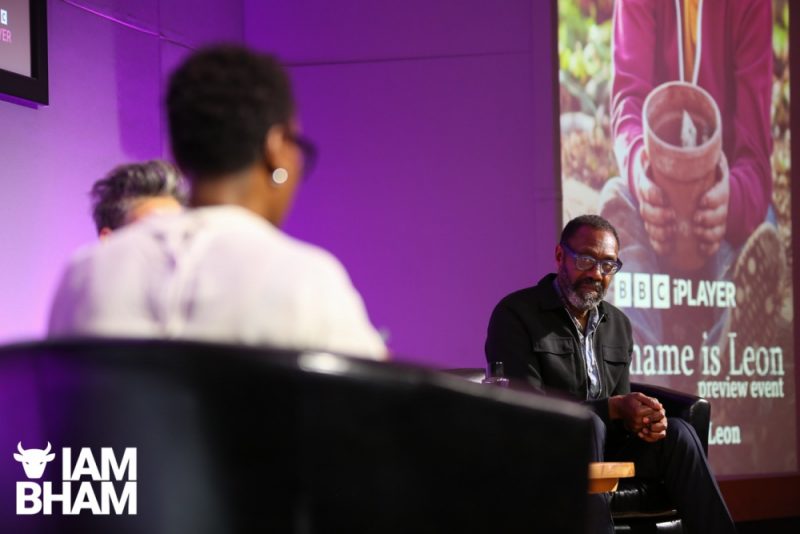 Sir Lenny Henry in conversation with Nikki Tapper at the 'My Name Is Leon' BBC preview event in Birmingham 