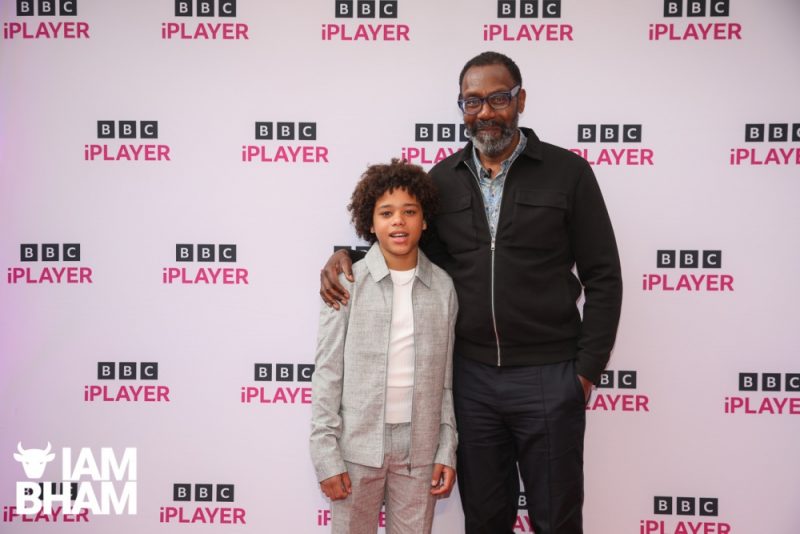 Cole Martin and Sir Lenny Henry on the red carpet for the My Name is Leon preview