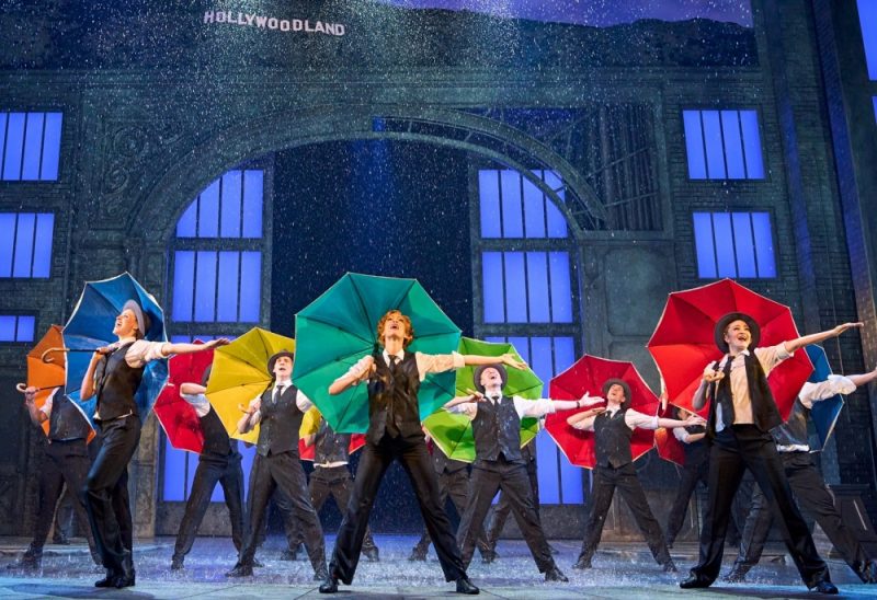 The colour scheme in this production of Singin' in the Rain is a dazzling kaleidoscope