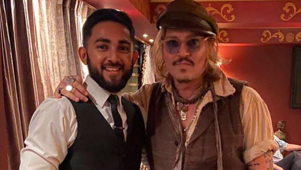 Hollywood star Johnny Depp “hugs and kisses” delighted staff at Birmingham curry house