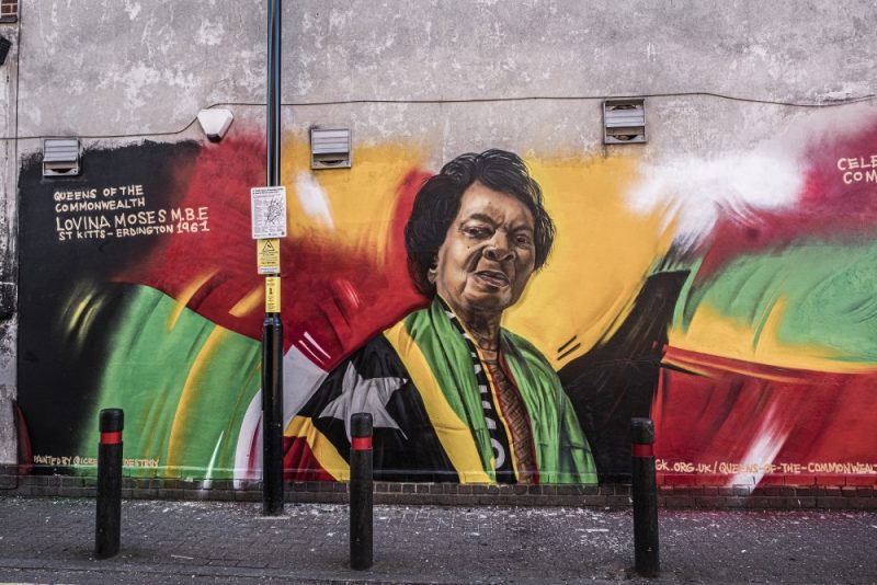The striking mural is in Coton Lane in the Eridngton area of Birmingham