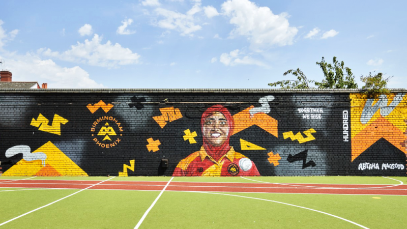 The epic mural was painted over several days by Midlands artist Lucy Danielle