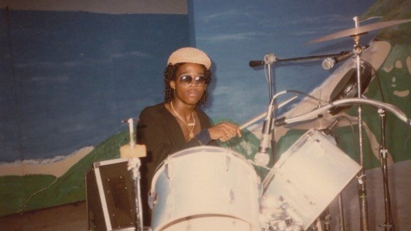 The drumming by Frederick Waite Jr can be heard on the group's hit single Pass the Dutchie