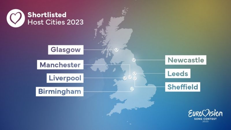 Birmingham is shortlisted as one of 7 UK cities who could potentially host Eurovision 2023 