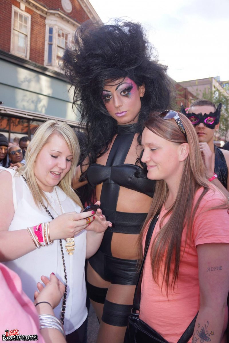 Drag queen costume at Pride 