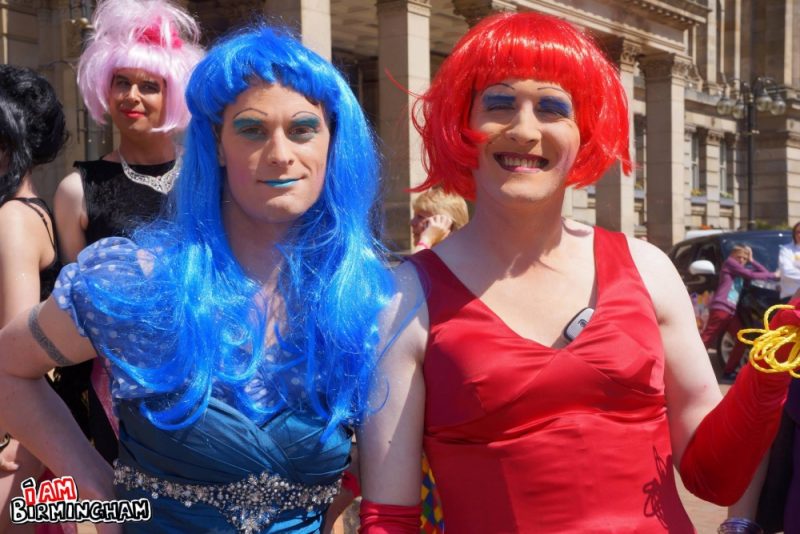 Drag costumes at Pride 