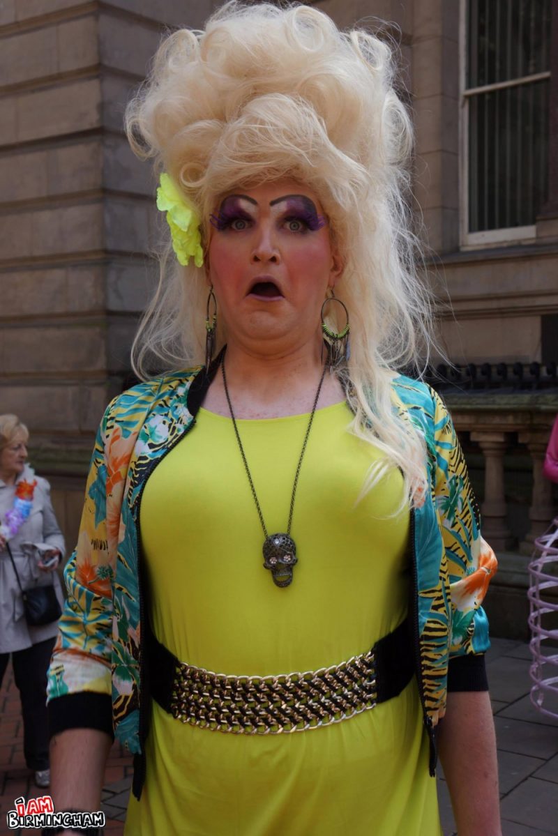 Drag queen at Birmingham Pride 