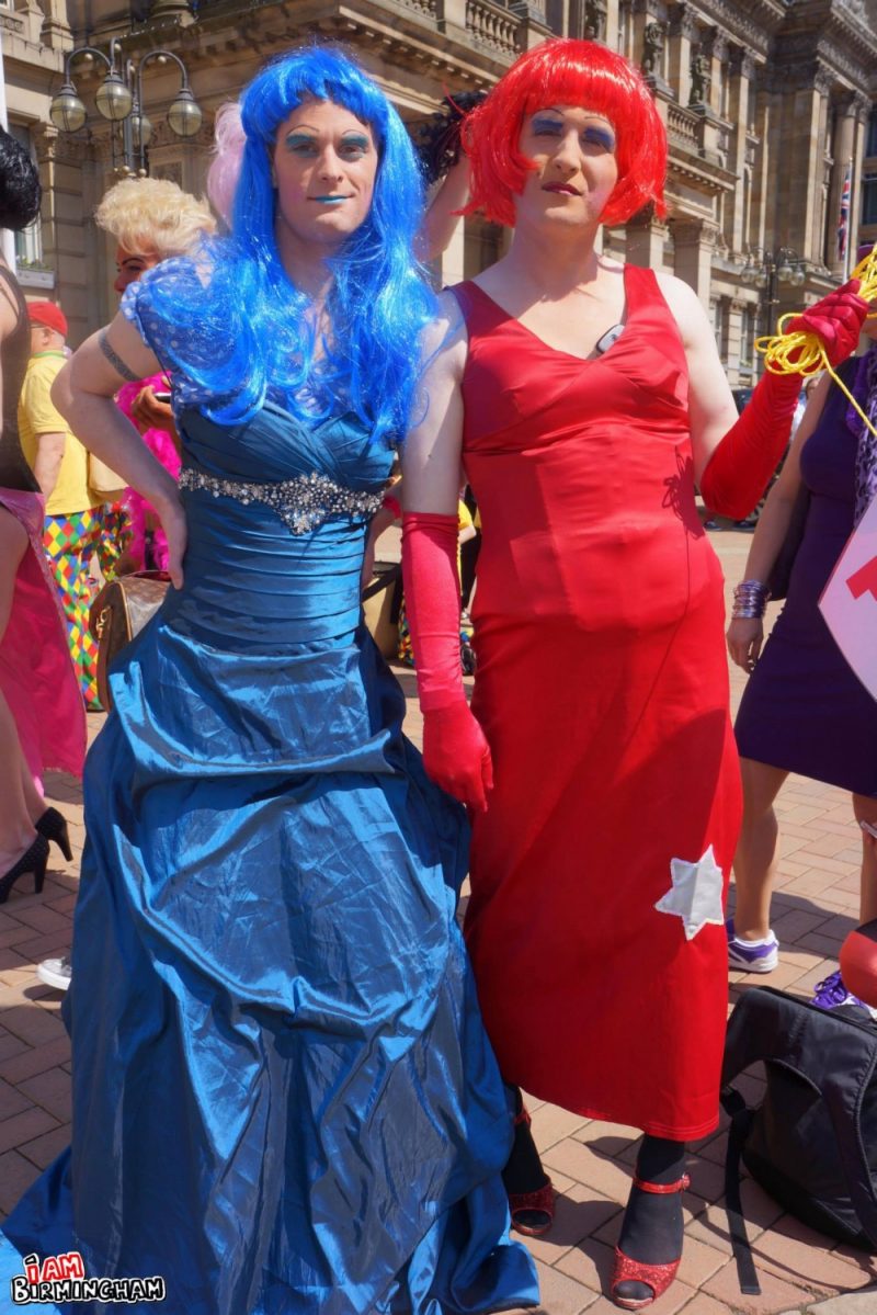 Drag queen costumes at Pride 