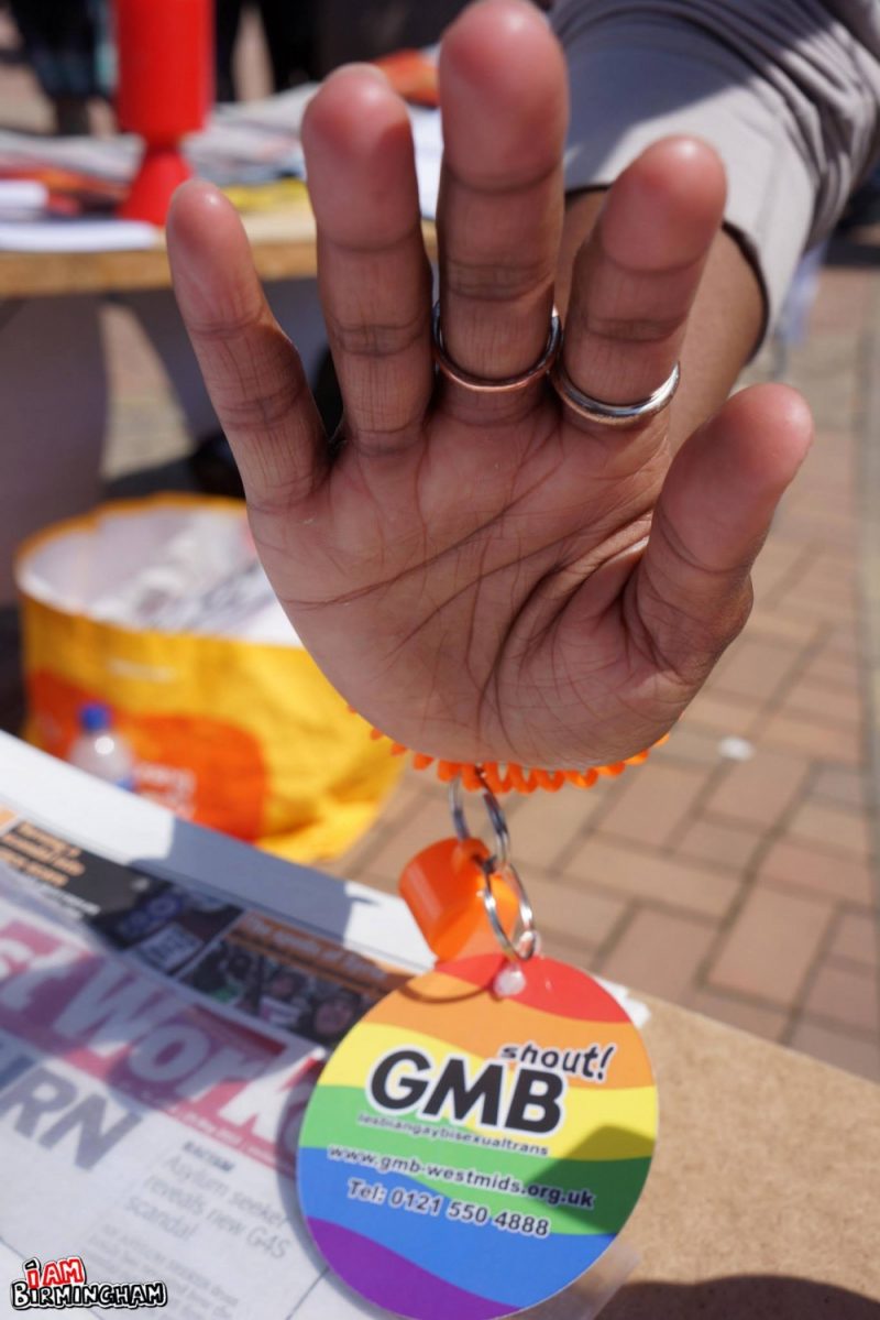 GMB trade union at Birmingham Pride 